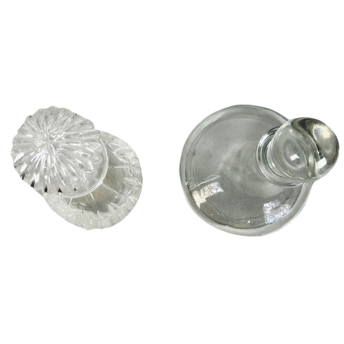 65 - Two Glass Decanters, one a ships decanter