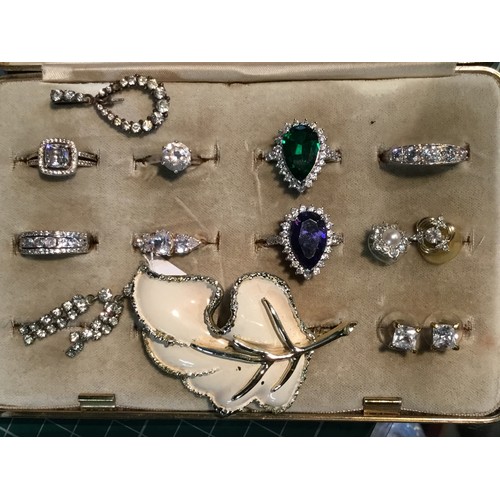 118 - Collection of Bijouterie items, including a box of  925 silver rings etc