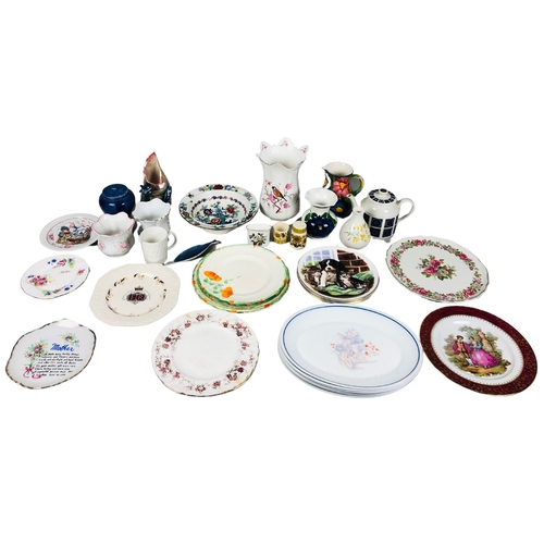 38 - Collection of Items plates etc