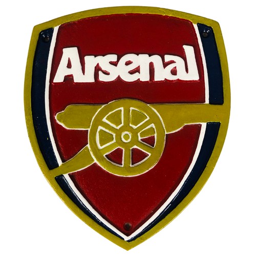 99 - Cast metal Arsenal FC wall plaque ref 100