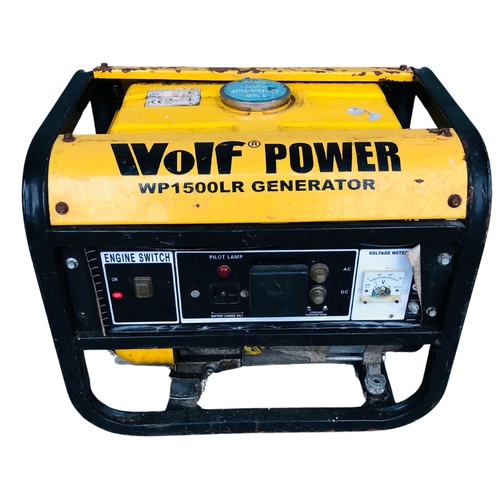 130 - Wolf Power Generator WP1500LR