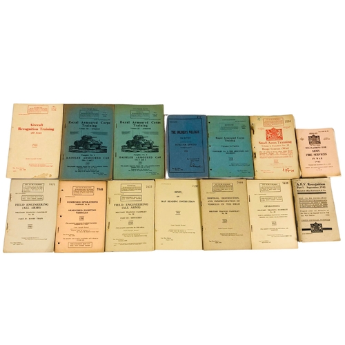 107 - Interesting collection of Army Training pamphlets from 1942 to 1952