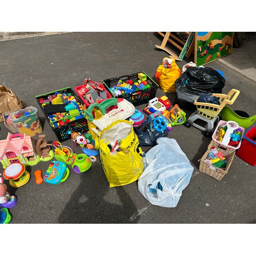 1 - An entire Preschool/Nursery equipment including soft ball pit, soft outdoor building bricks, multico... 