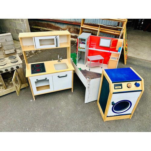 1 - An entire Preschool/Nursery equipment including soft ball pit, soft outdoor building bricks, multico... 