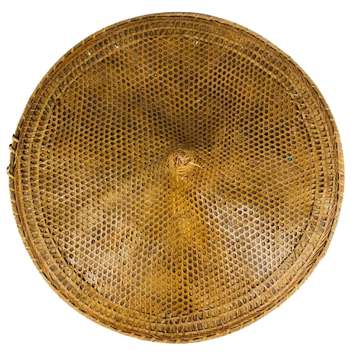 135 - Authentic well made Asian Conical Rattan Hat