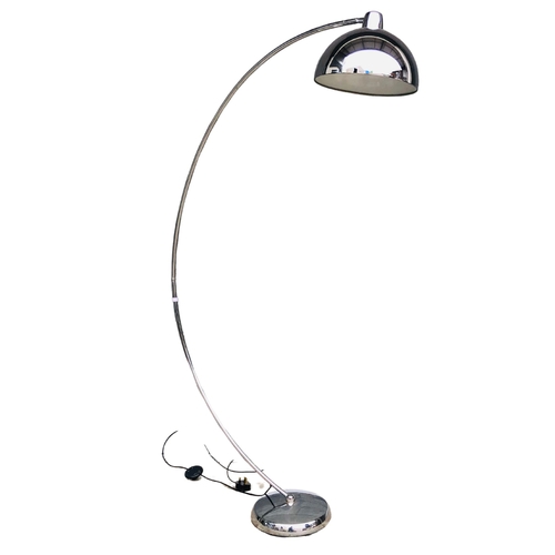 146 - Retro Sofa Reading lamp Chrome finish  Height 140cm