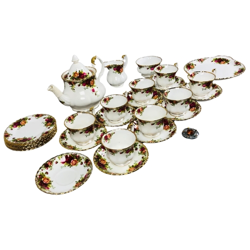 154 - Royal Albert Old Country Roses Part Tea Set