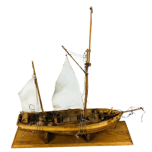 330 - Scratch built Model Ship H 54 x L 54cm