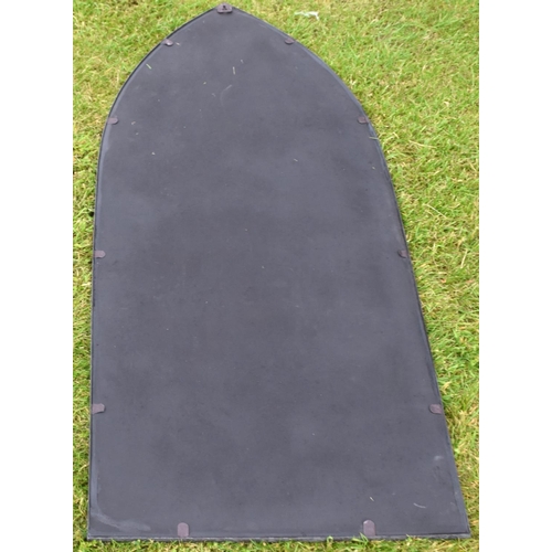 471 - Large Garden outdoor Arched mirror 110cm tall ref 57