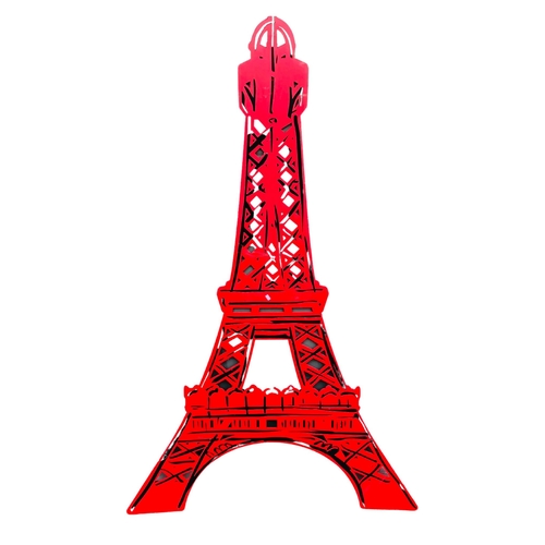 203 - Large approx 6’ tall fibre board cut out of the Eiffel Tower