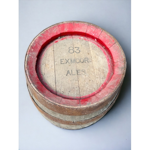 209 - A Antique Wooden Ale Barrel - Marked 