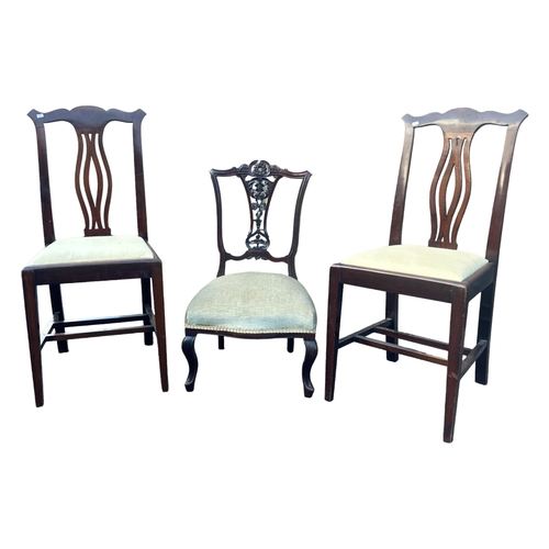 340 - 3 Victorian Hall Chairs