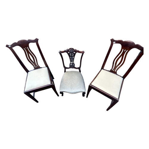 340 - 3 Victorian Hall Chairs