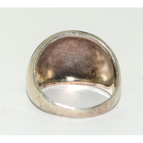 488 - 925 silver ladies designer swirl ring size R