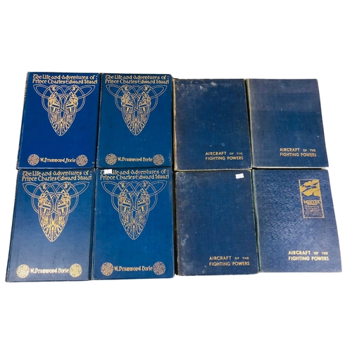 246 - 4 books titled Aircraft of the Fighting Powers together with 4 books titled The Life and Adventures ... 