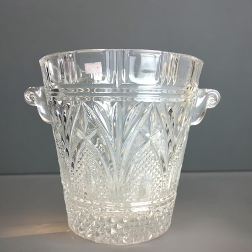 113 - A large Shannon Crystal Glass Champagne Jerboam Sized Bucket.Height 26cmDia 25cm