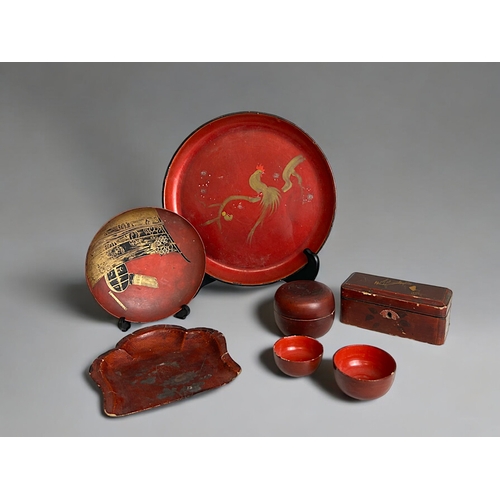 98 - A collection of 19th century Japanese Lacquer ware.