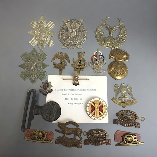 442 - 18 Vinatage and Later Military Badges and Pins, to include Yellow Metal Royal Engineers Flaming Bomb... 