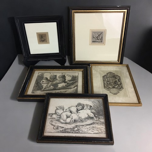 44 - 18th Century and later 5 x Lithographs and Prints to include 