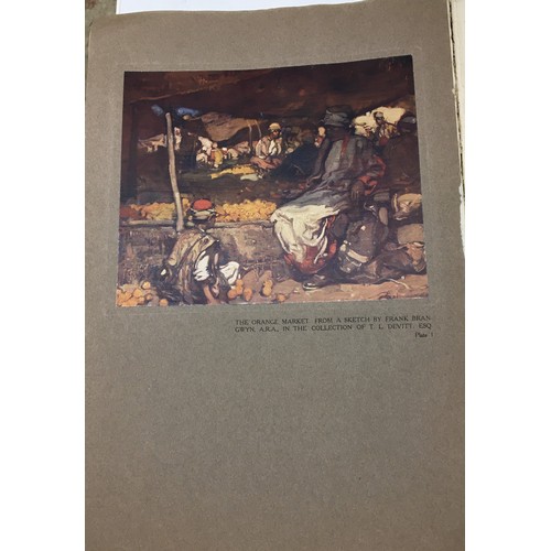 382 - The Spirit of the Age, the work of Frank Brangwyn, with four lithographs, four plates in colour, twe... 