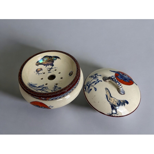 201 - A collection of 19th century & later ceramics. Including Zsolnay Pecs, Continental hand painted ... 