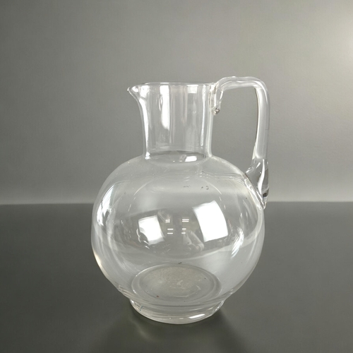 413 - A miscellaneous collection of antique glass.Including a signed engraved Stephen Rickard glass, pitch... 