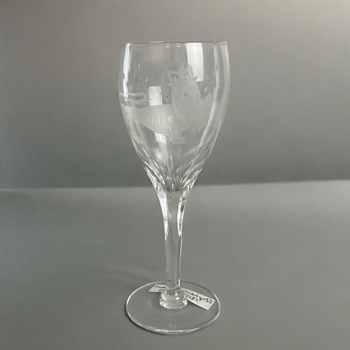 413 - A miscellaneous collection of antique glass.Including a signed engraved Stephen Rickard glass, pitch... 