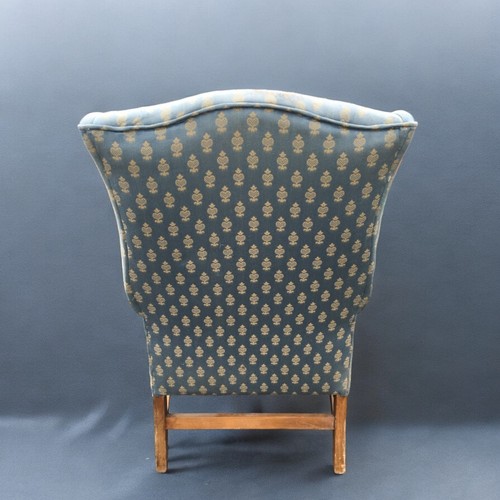 32 - Georgian Style Upholstered Wing Back Chair