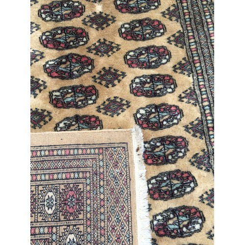 456 - 2 x Rugs -  Vintage Persian Style Hessian Backed Wool Rug with Dark Blue Ground L 232.5cm x W 140cm,... 