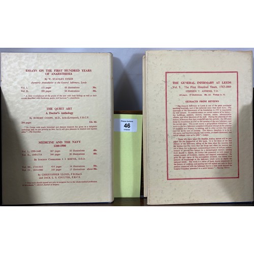 46 - The General Infirmary At Leeds. Two volumes - S. T. Anning 1966 with Dust Jackets, The General Infir... 