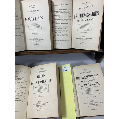 337 - Jules Huret - 4 Antique Travel Volumes inc: En Allemagne Rhin et Westphalie (1908),  En Allemagne De... 