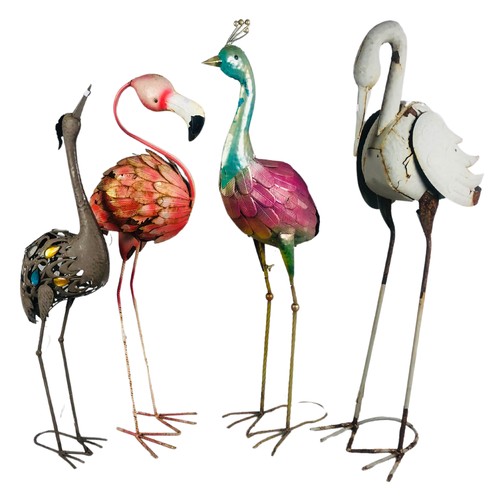 464 - 4 Metal Garden Birds