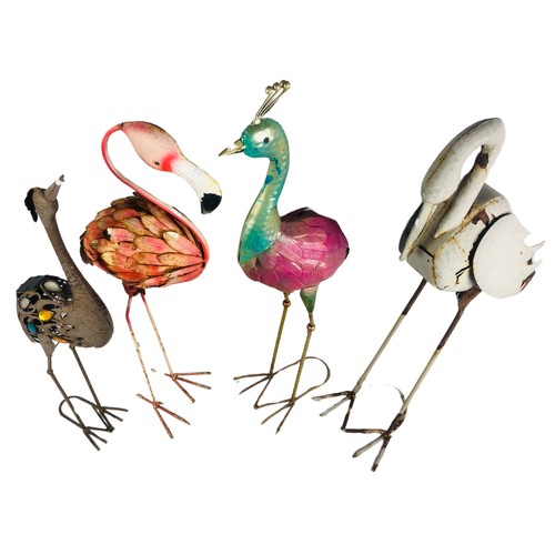 464 - 4 Metal Garden Birds