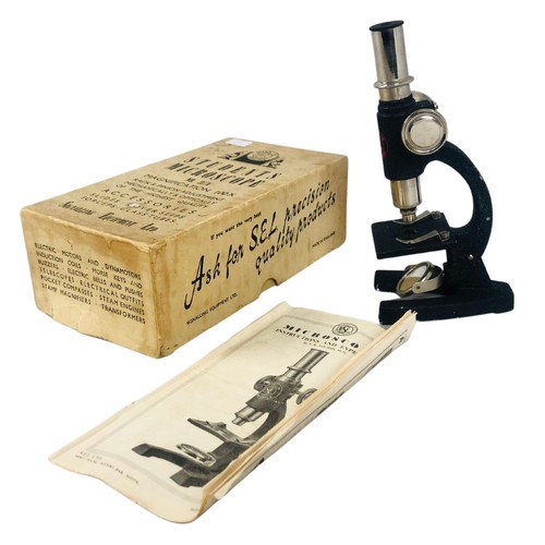 466 - Vintage S.E.L. Students Microscope #3A boxed