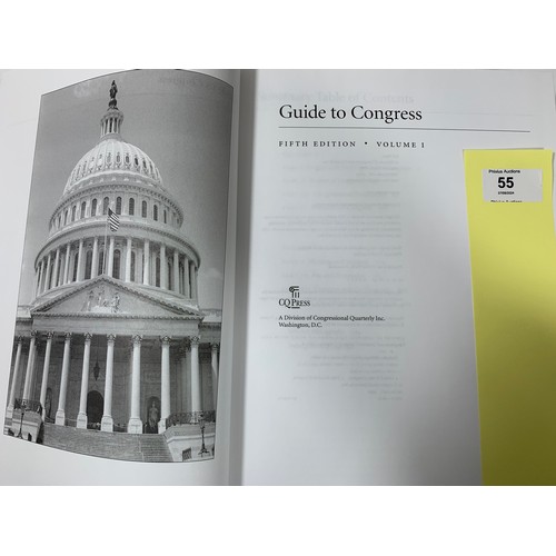 55 - Congressional Quarterly's Guide to Congress (2 Volumes) Fifth Edition (2000). Published by CQ Press,... 