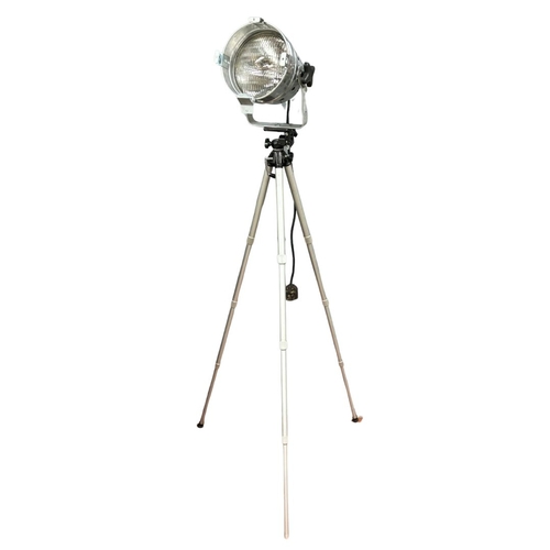 491 - Industrial Style Adjustable Tripod Floor Lamp.Height 140cm