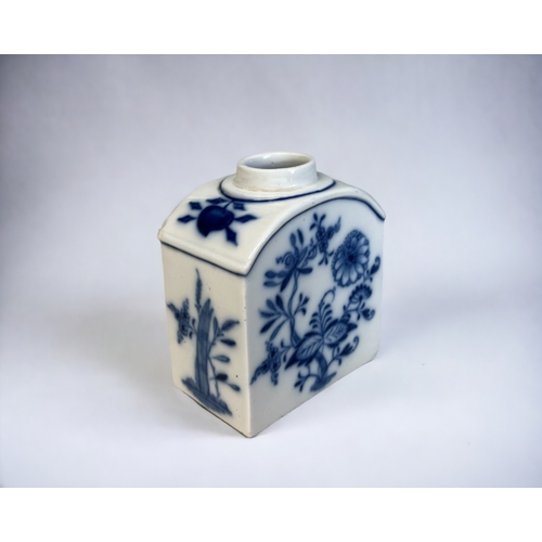 501 - Two Meissen porcelain tea caddies.18th century, with applied flowers, together with a smaller “Zwieb... 