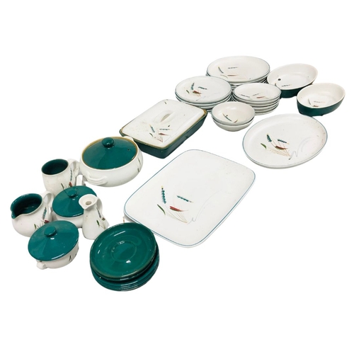 234 - A Denby Green Wheat Part Dinner Service Set