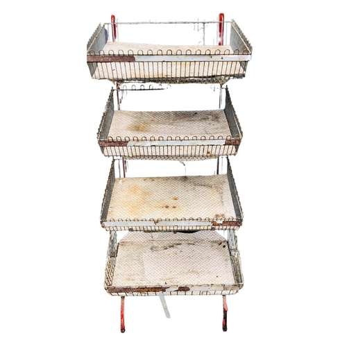 533 - Vintage Coated wire Display rack/drying rack/ Shelving