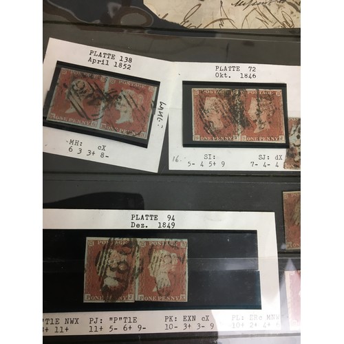 267 - 4 x Stamp Albums, Containing a Complete page of Victorian Penny Reds of Various Dates, World Wide St... 