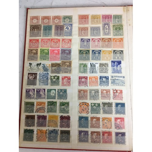 267 - 4 x Stamp Albums, Containing a Complete page of Victorian Penny Reds of Various Dates, World Wide St... 