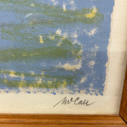 396 - Charles James McCall Seascape Print along with a Still life paintings signed by Stag