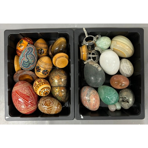 24 - Decorative Marble/ Onyx Eggs