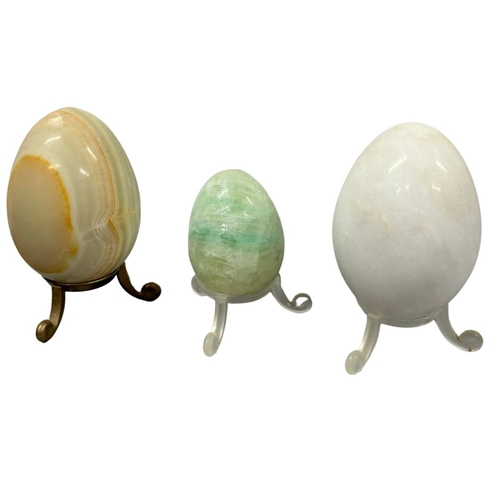 24 - Decorative Marble/ Onyx Eggs