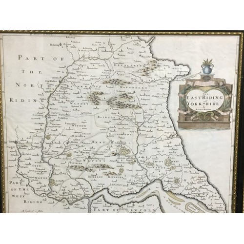 390 - 18th Century and Later Hand Coloured Maps x 5, All Framed 2 of which are by Robert Morden. The North... 