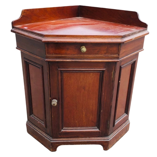 555 - Antique Corner Cabinet