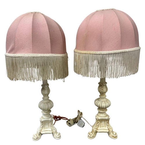 82 - A Pair of Classical Design Table Lamps - approximately 30