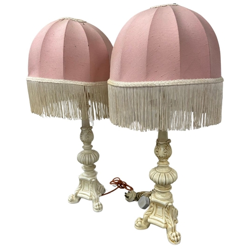 82 - A Pair of Classical Design Table Lamps - approximately 30