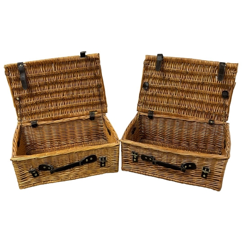 83 - Two Large Wicker Picnic Baskets