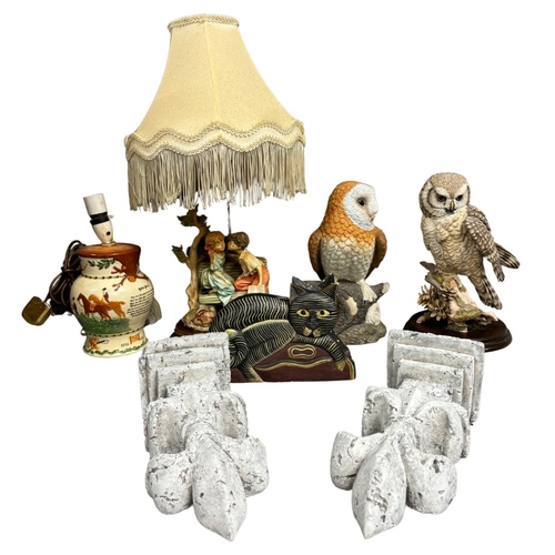 227 - Collection of Items to include lamps, owl figurines etc